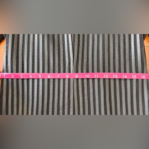 CACHE Black detailed front long jacket with Faux leather trim size 4 - Picture 6 of 7